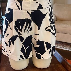 Ann Taylor shorts Y2K Sz6 Blk/Wht